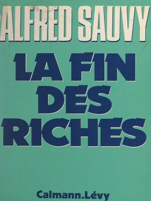 cover image of La fin des riches